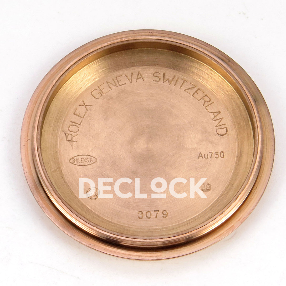 Rolex Daytona 126515 WF JH4131 black rose-gold replica - detached solid caseback interior and decorative markings