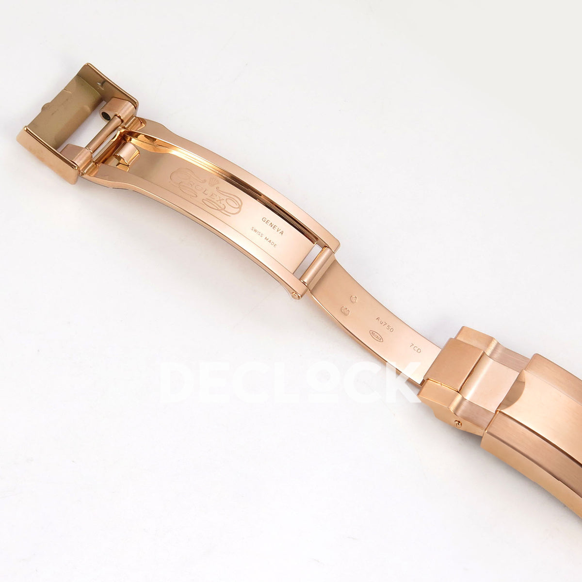 Rolex Daytona 126515 WF JH4131 brown dial rose-gold replica - deployant clasp mechanism and decorative markings