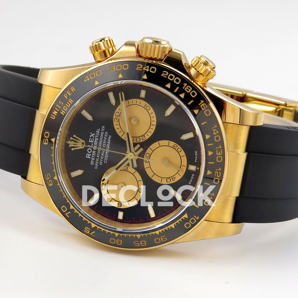 Rolex Daytona 126518 ERF replica - opposite horizontal front angle