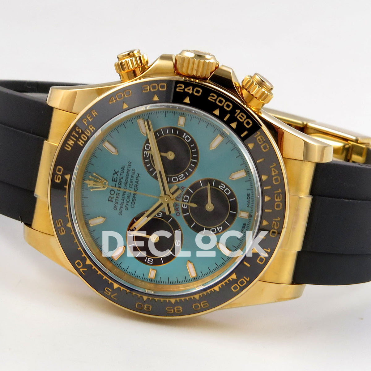 Rolex Daytona 126518 ERF replica - opposite horizontal front angle