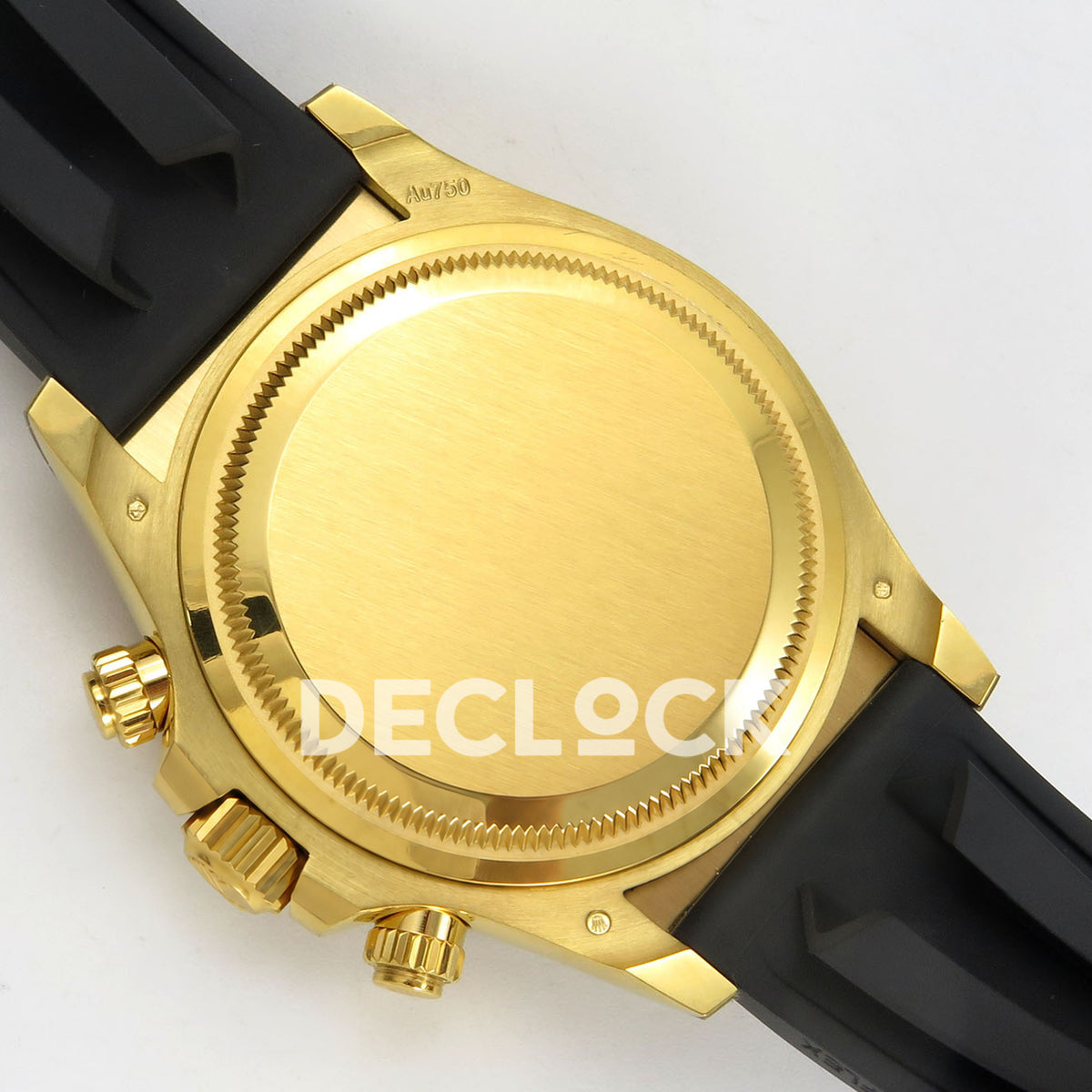 Rolex Daytona 126518 Clean Plus replica - solid caseback and inner rubber strap