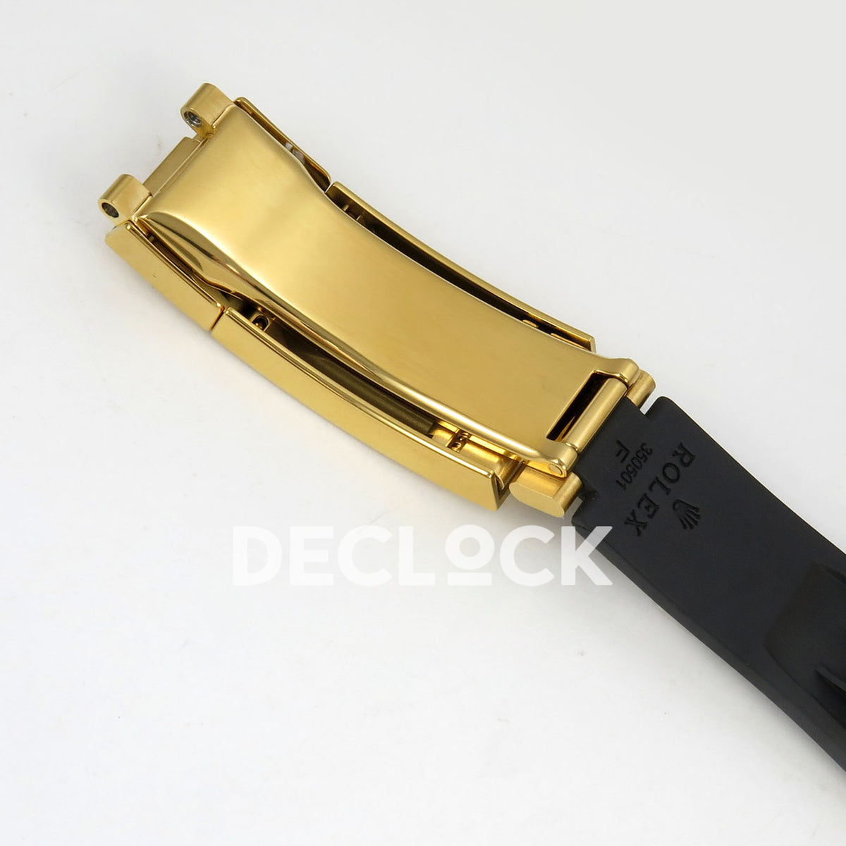 Rolex Daytona 126518 Clean Plus replica - inner folding clasp and rubber strap markings