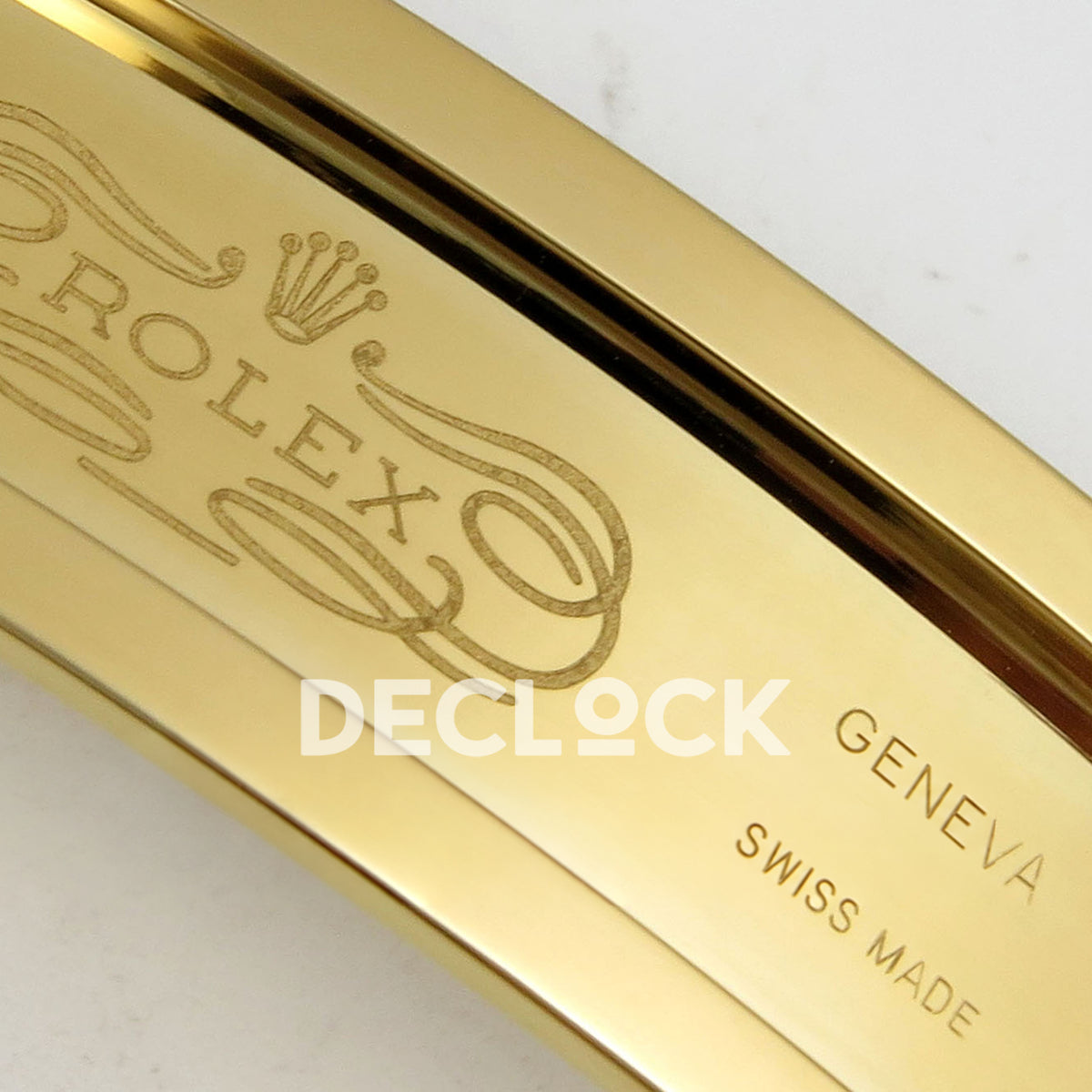 Rolex Daytona 126518 Clean Plus replica - Rolex Geneva Swiss Made clasp engravings close-up