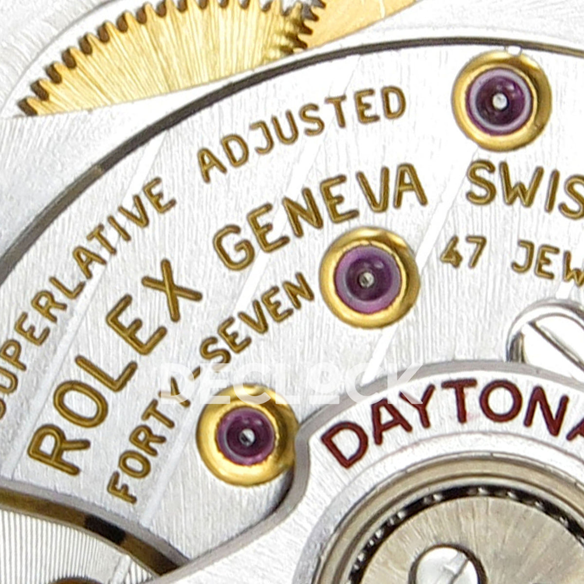 Rolex Daytona 126518 Clean Plus replica - DD4131 movement plate engravings and jewels