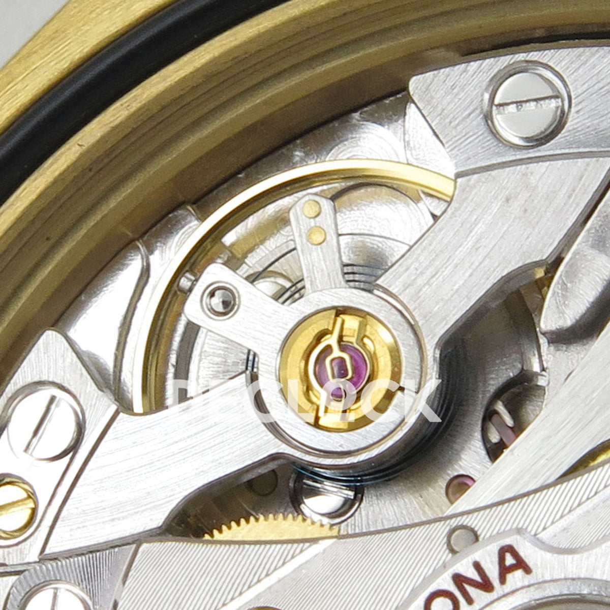 Rolex Daytona 126518 Clean Plus replica - balance wheel and movement components close-up