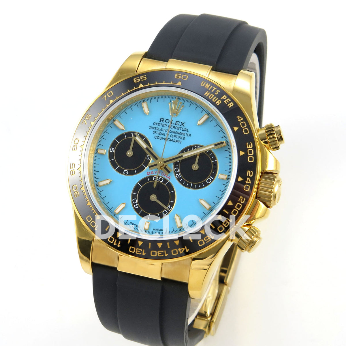 Rolex Daytona 126518 QF V10 Tiffany Blue replica - angled front view