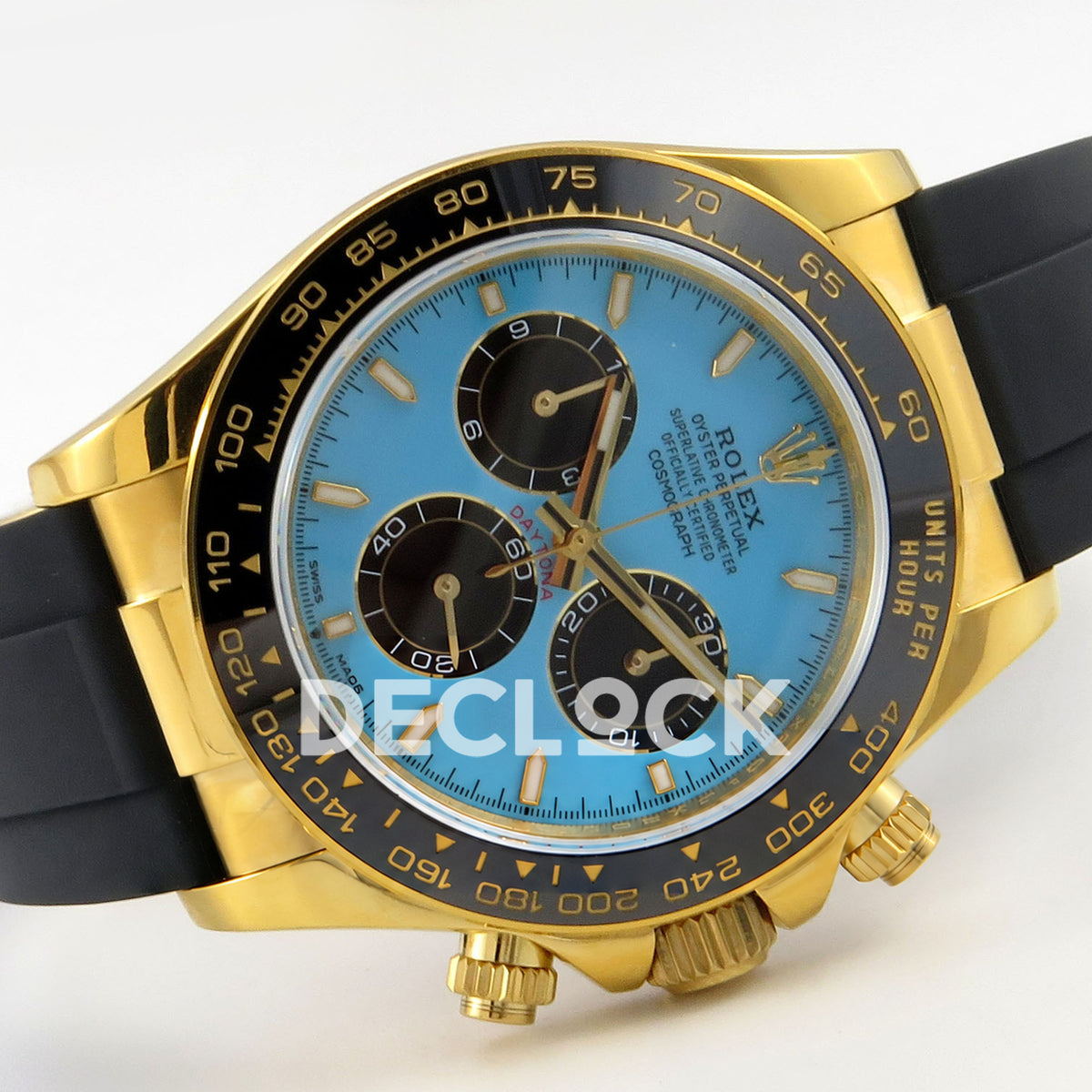 Rolex Daytona 126518 QF V10 Tiffany Blue replica - horizontal front view