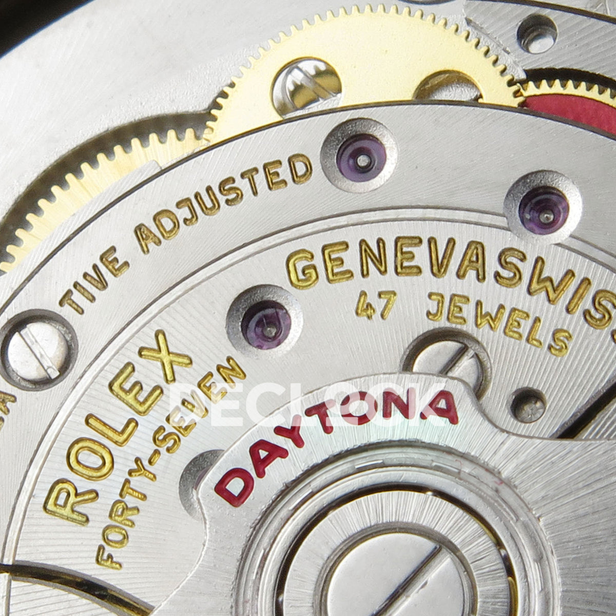 Rolex Daytona 126518 QF V10 Tiffany Blue replica - movement engraving view