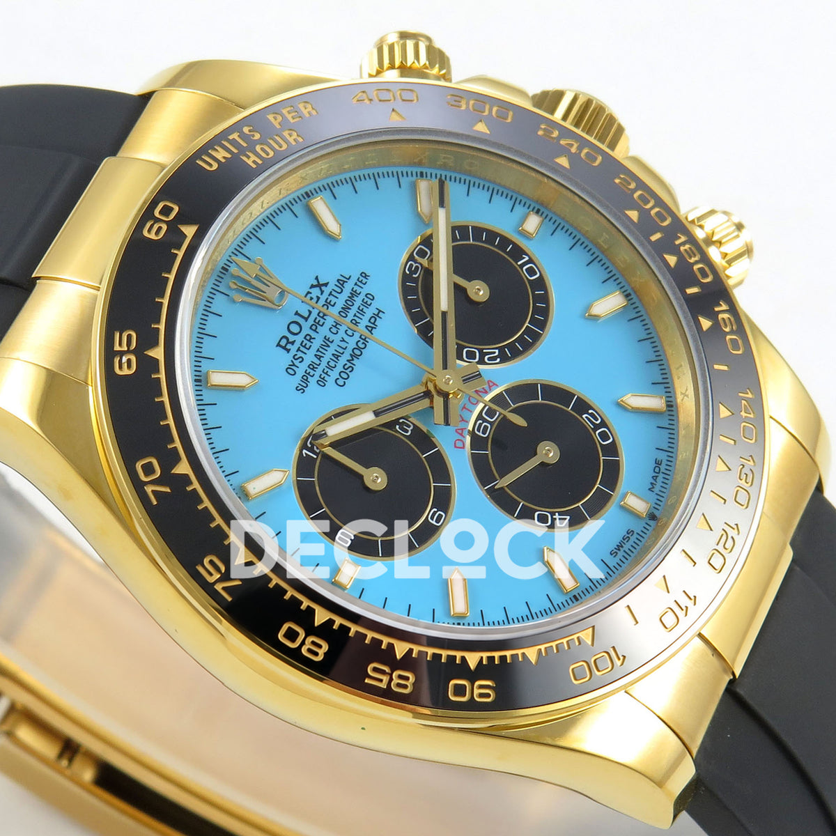 Rolex Daytona 126518 UFO Tiffany Blue replica - opposite dial view