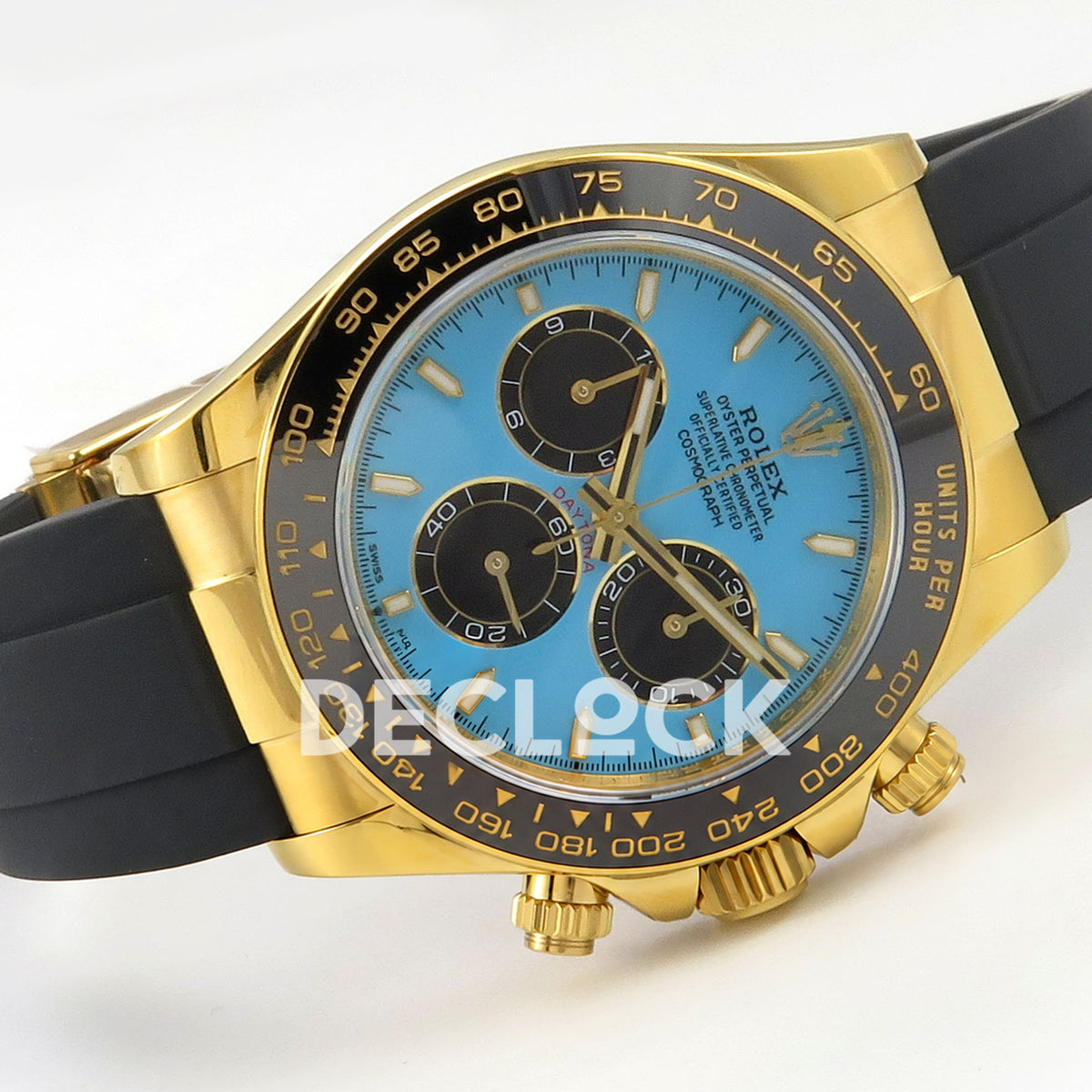Rolex Daytona 126518 UFO Tiffany Blue replica - horizontal front view