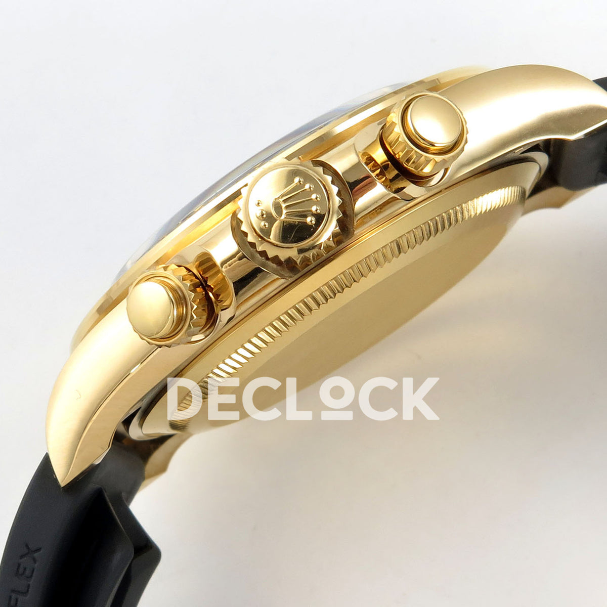 Rolex Daytona 126518 VSF replica - winding crown and chronograph pushers