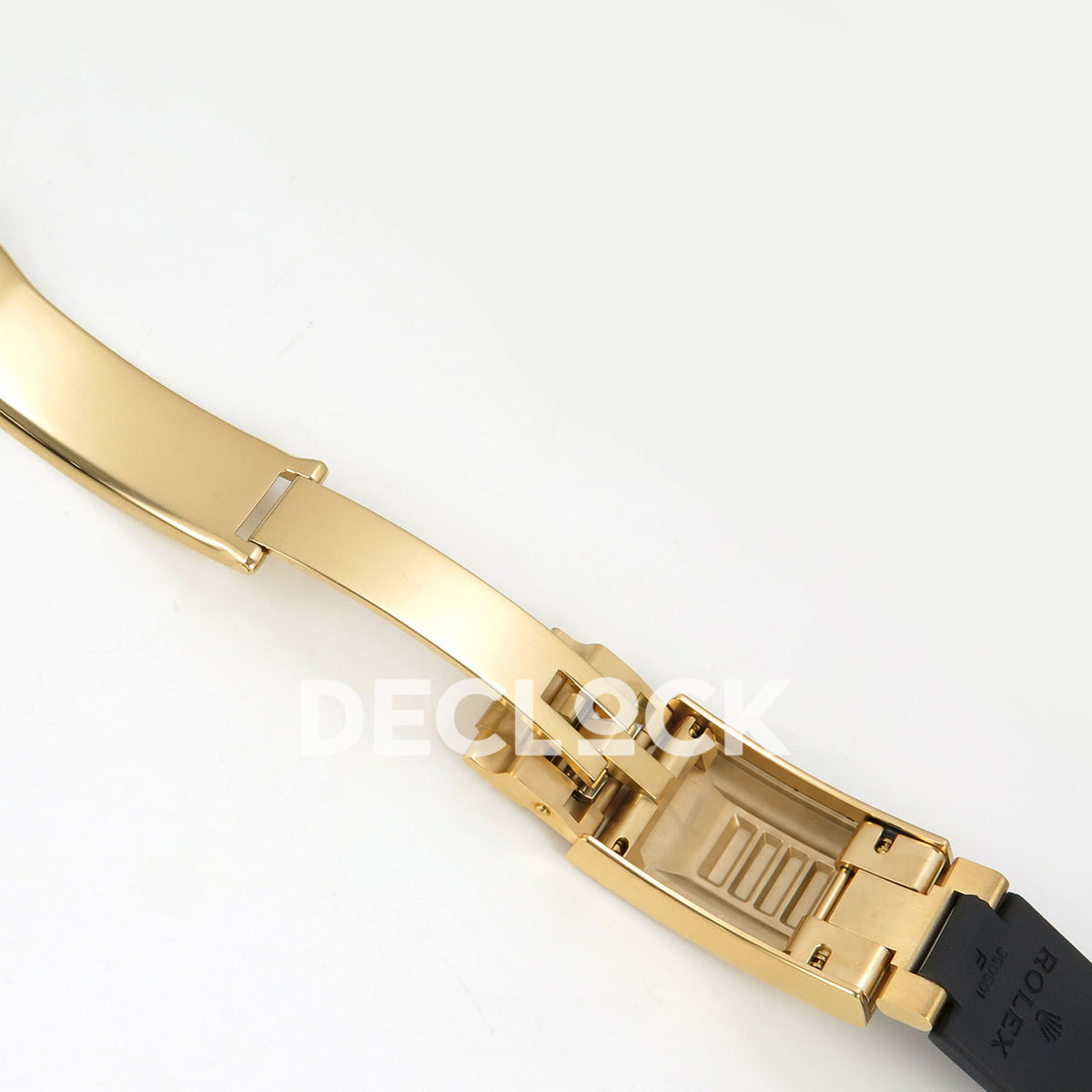Rolex Daytona 126518 VSF replica - folding clasp mechanism and embossed rubber strap