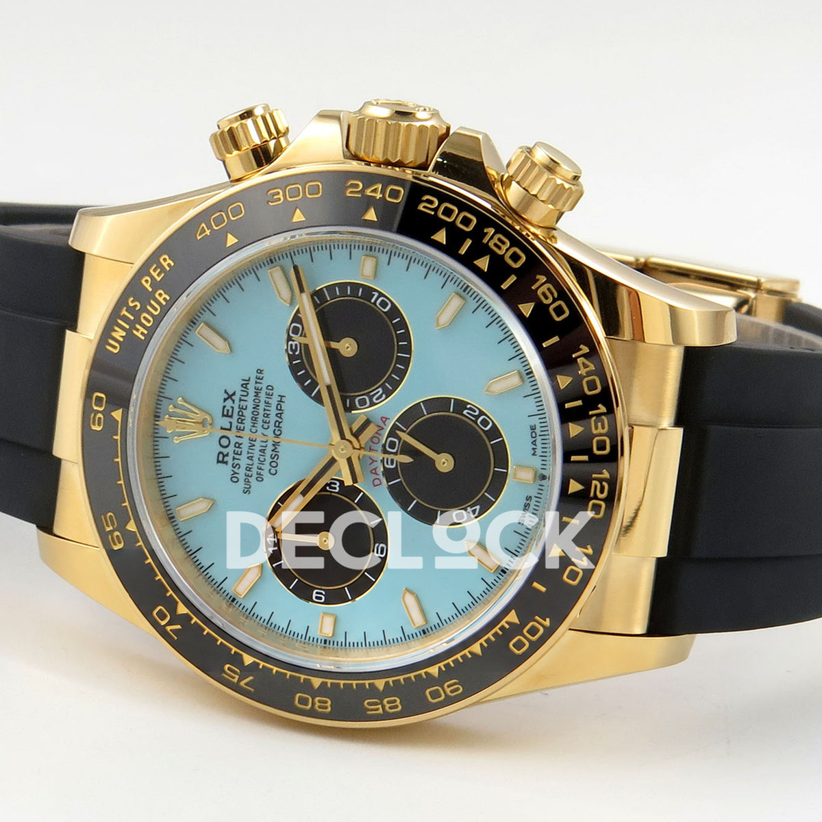 Rolex Daytona 126518 VSF V2 Tiffany Blue replica - opposite horizontal dial and case view