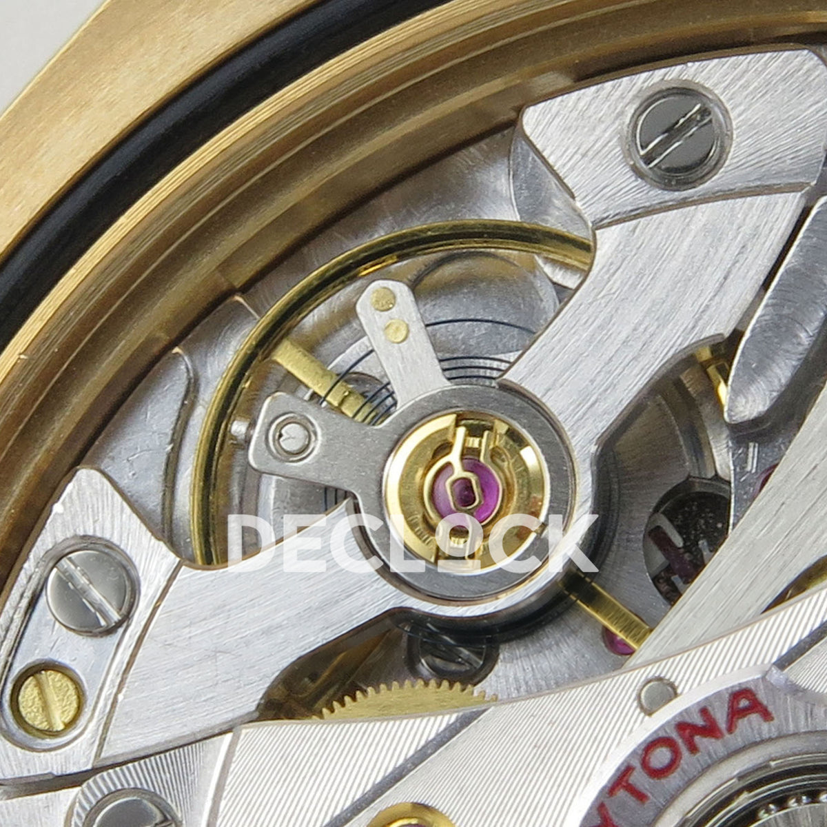 Rolex Daytona 126518 VSF V2 Tiffany Blue replica - original balance wheel and hairspring close-up