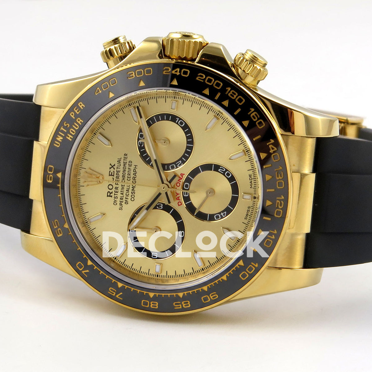 Rolex Daytona 126518 ZF replica - opposite horizontal front view
