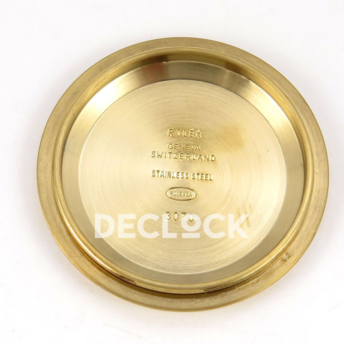 Rolex Daytona 126518 ZF replica - inside caseback stainless steel and 3070 markings