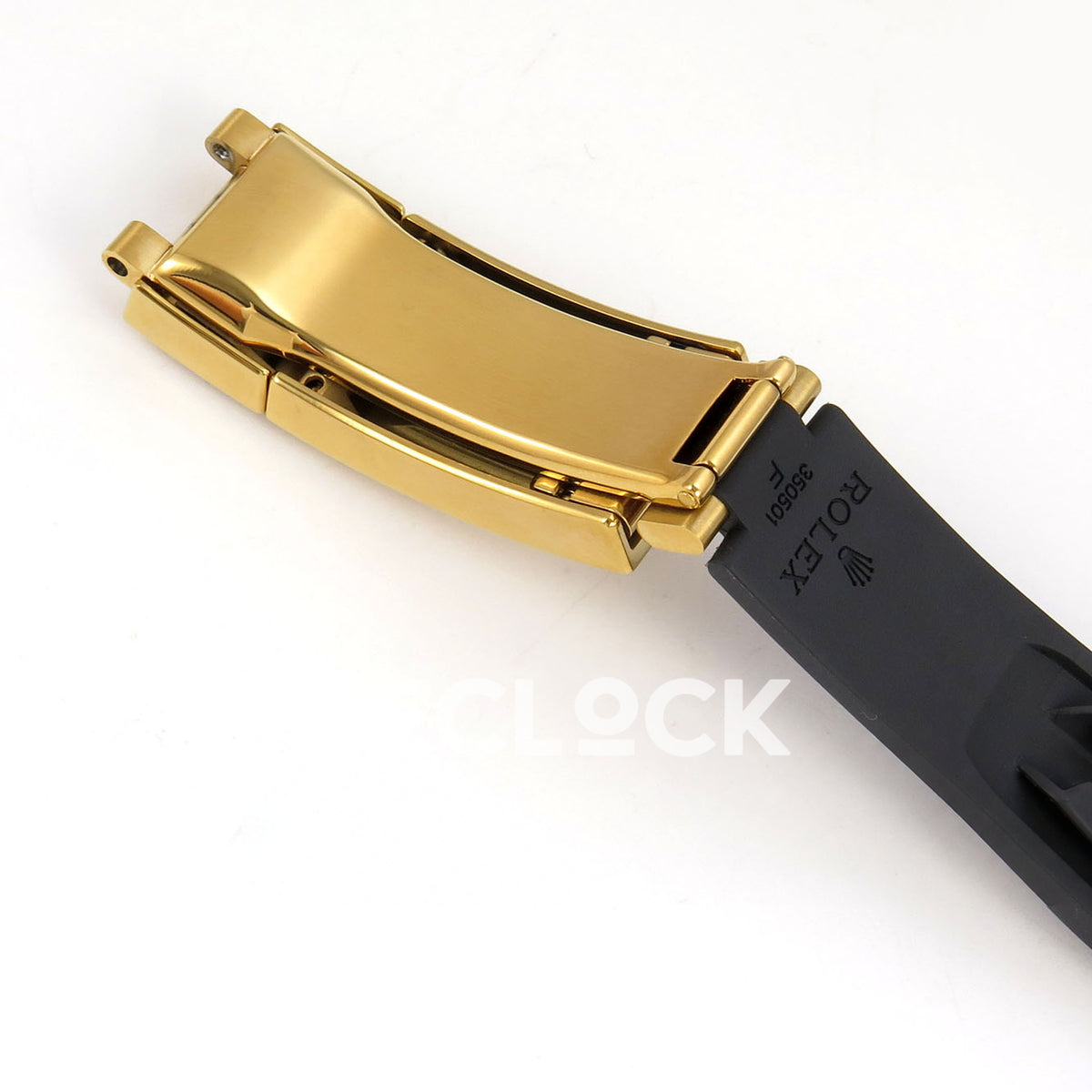 Rolex Daytona 126518 ZF replica - inside clasp and factory rubber strap marking