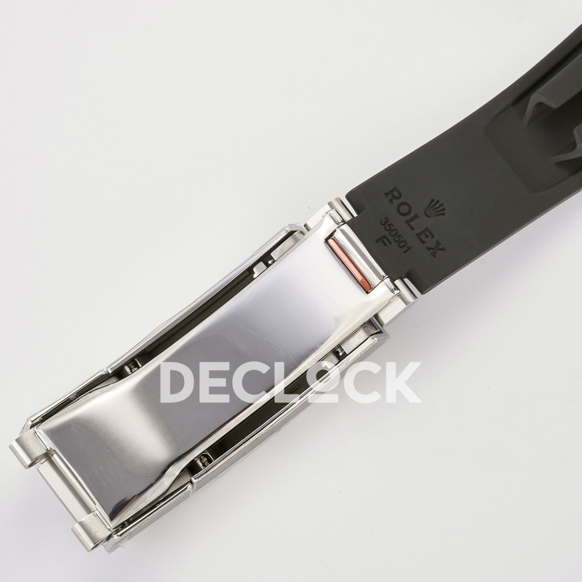 Rolex Daytona 126519 ARF replica - inner clasp and original Rolex 350501 F strap markings