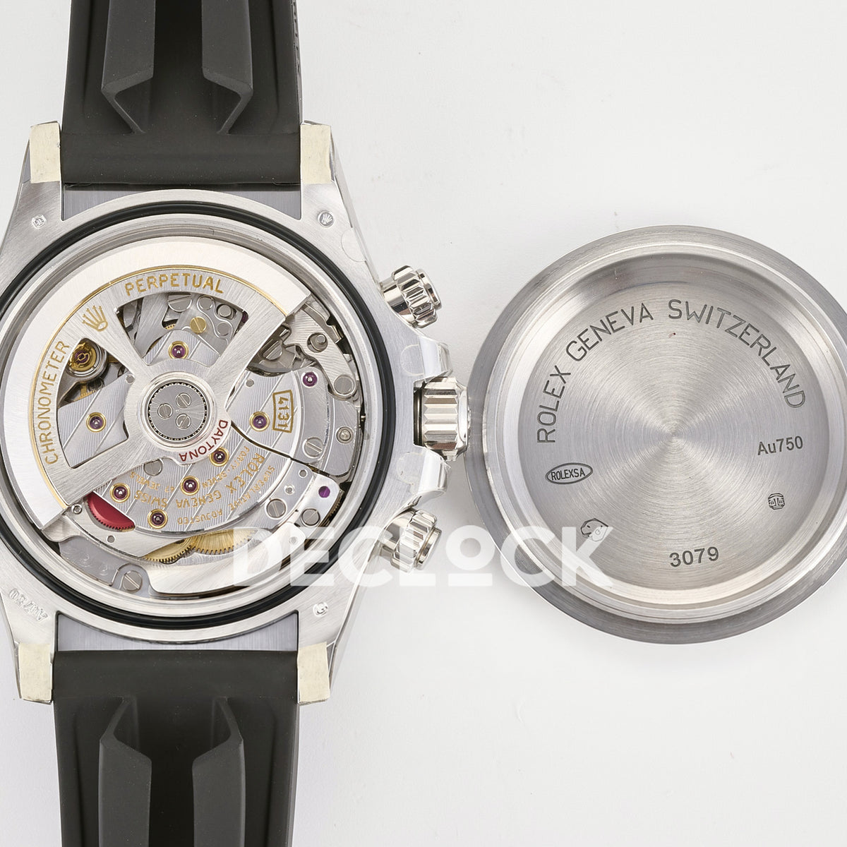 Rolex Daytona 126519 ARF replica - decorated DD4801 movement and original detached caseback markings