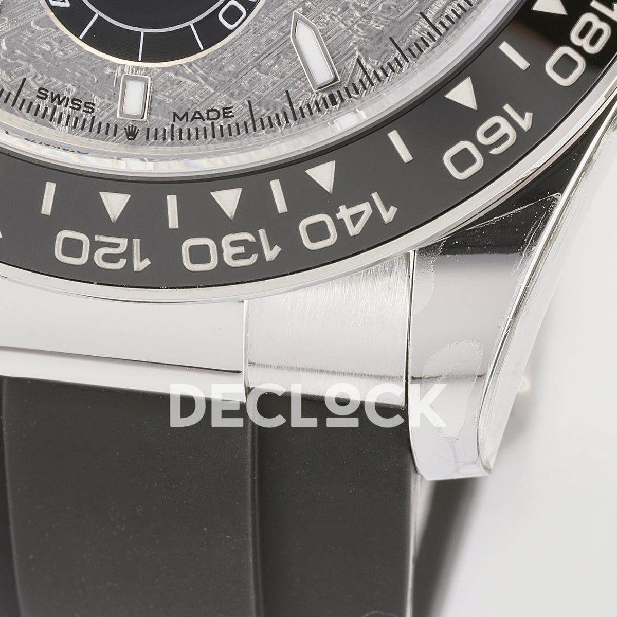 Rolex Daytona 126519 ARF replica - original Swiss Made dial text and lower bezel detail