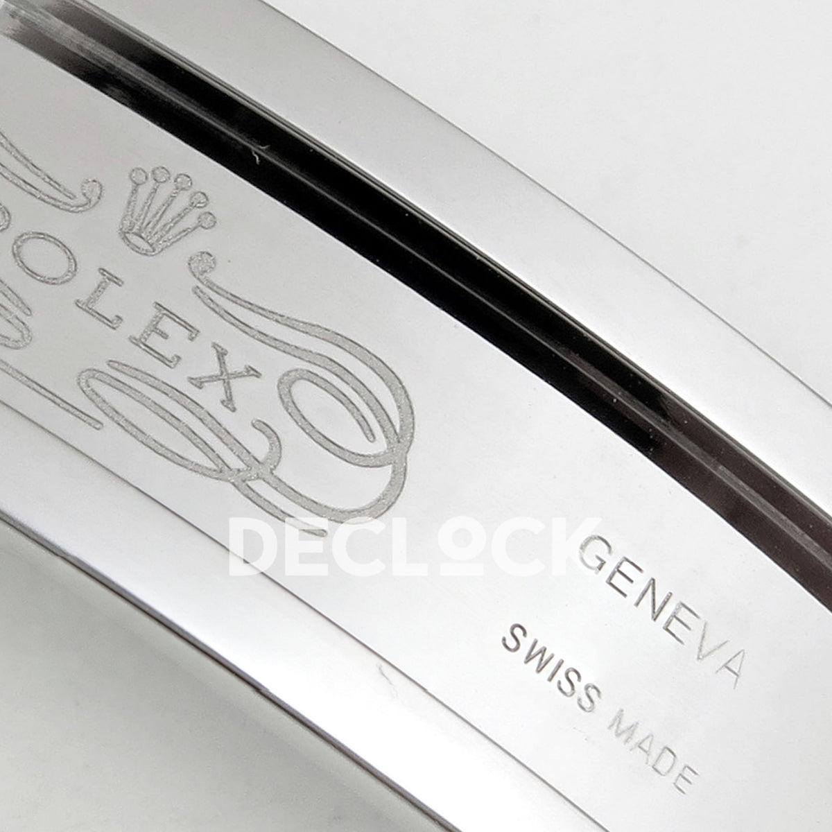 Rolex Daytona 126519 Clean Plus replica - Rolex Geneva Swiss Made clasp engravings close-up