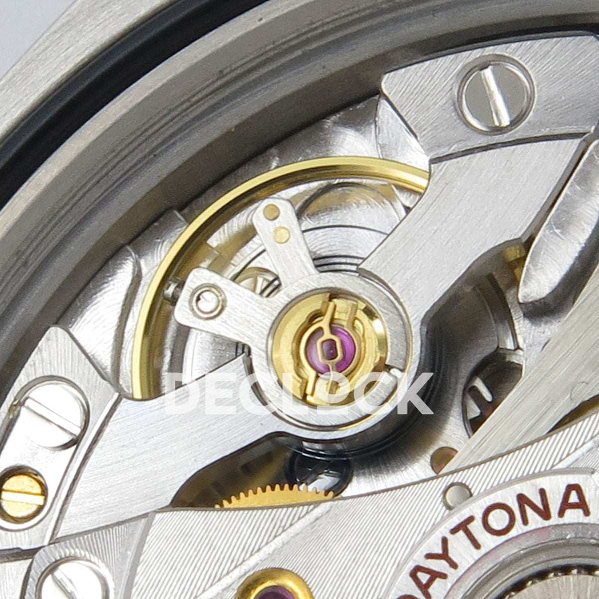 Rolex Daytona 126519 Clean Plus replica - balance wheel and movement components close-up