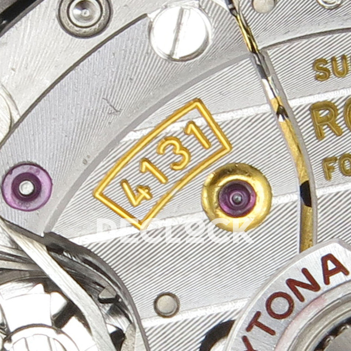 Rolex Daytona 126519 Clean Plus replica - 4131 calibre marking close-up