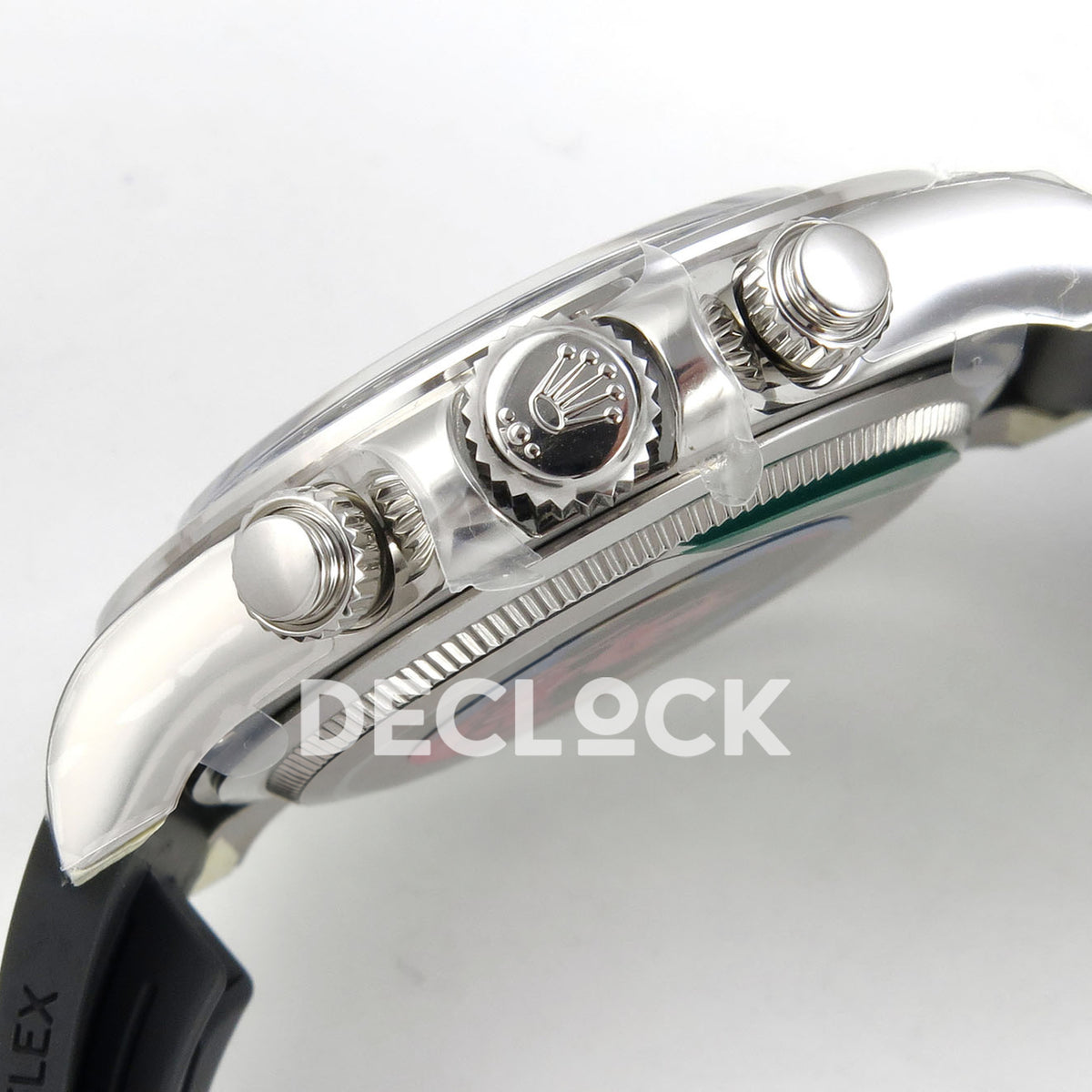 Rolex Daytona 126519 VF replica - winding crown, chronograph pushers and smooth crown protectors