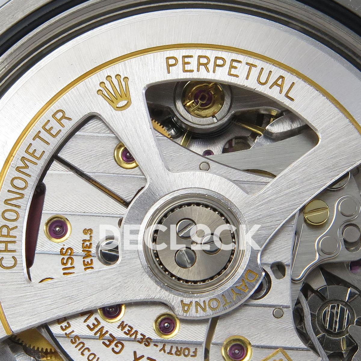 Rolex Daytona 126519 VF replica - original automatic rotor engraving close-up