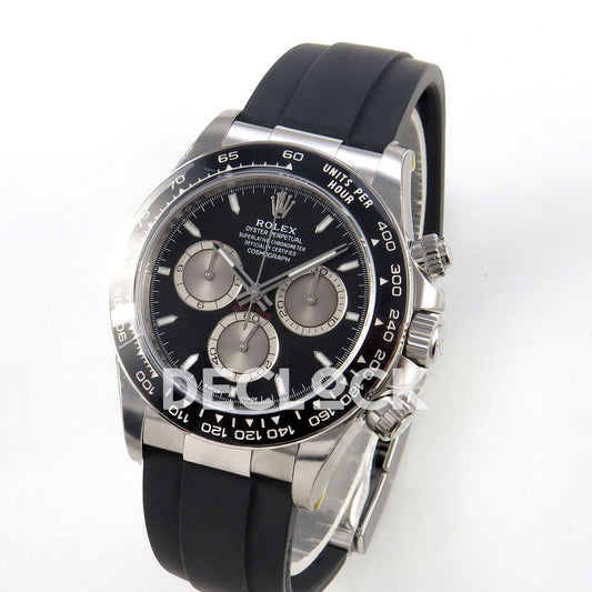 Rolex Daytona 126519 VSF replica - angled front view with stainless-steel case