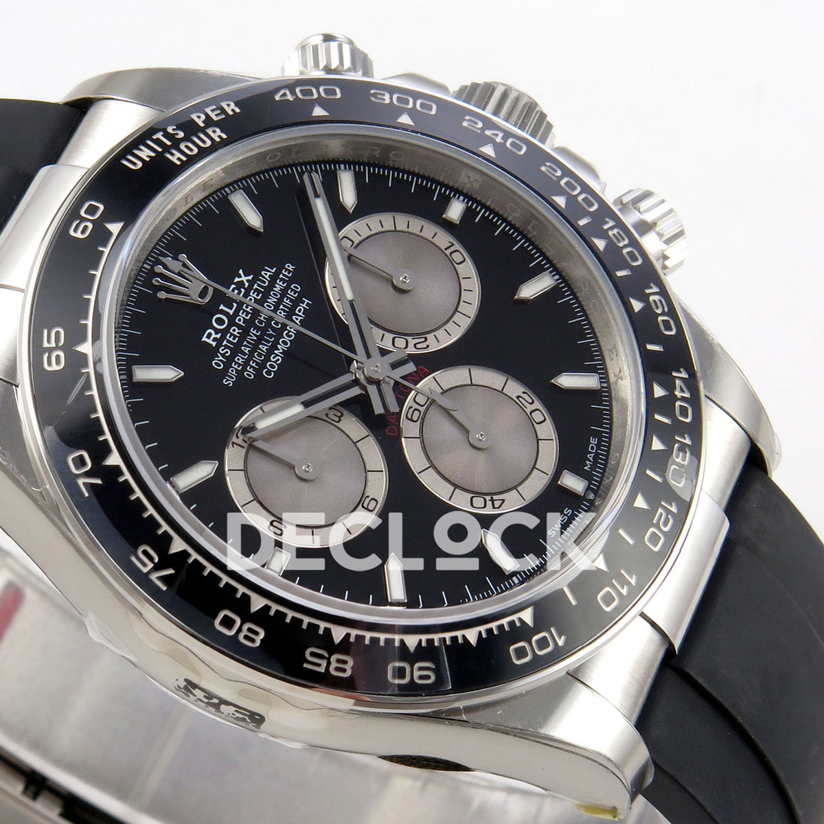 Rolex Daytona 126519 VSF replica - opposite angled dial view
