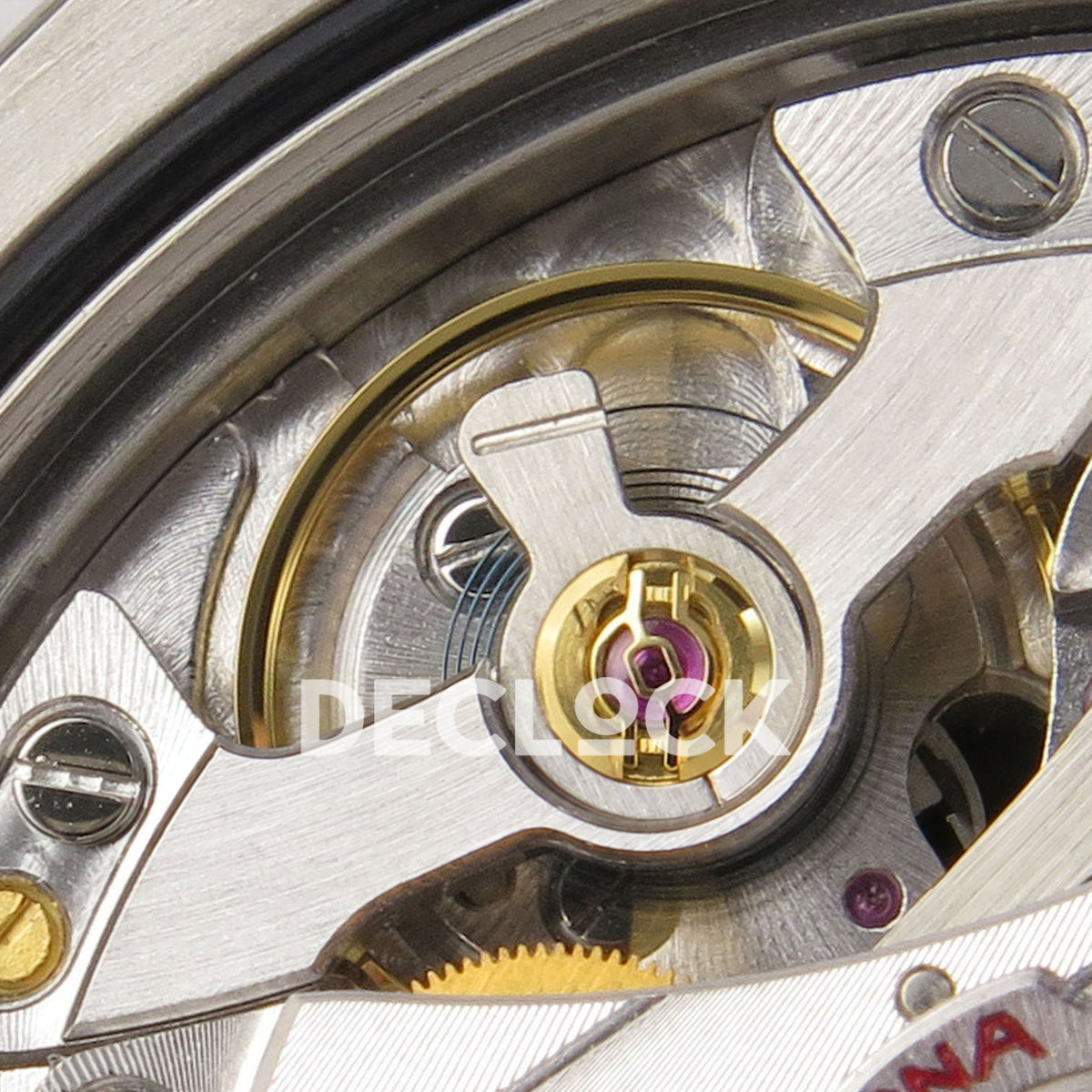 Rolex Daytona 126519 VSF replica - balance wheel and movement components close-up