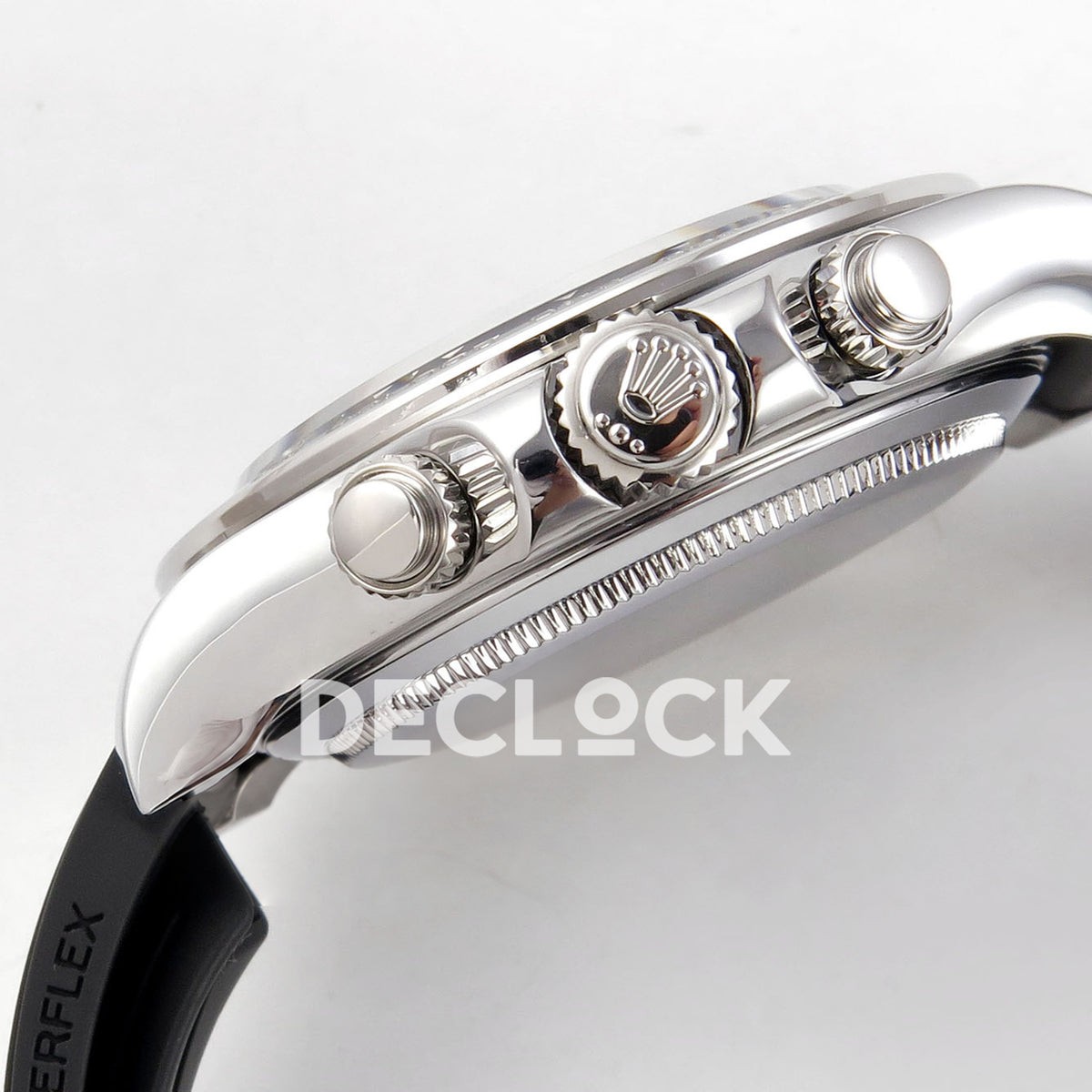 Rolex Daytona 126519 ZF replica - winding crown and chronograph pushers