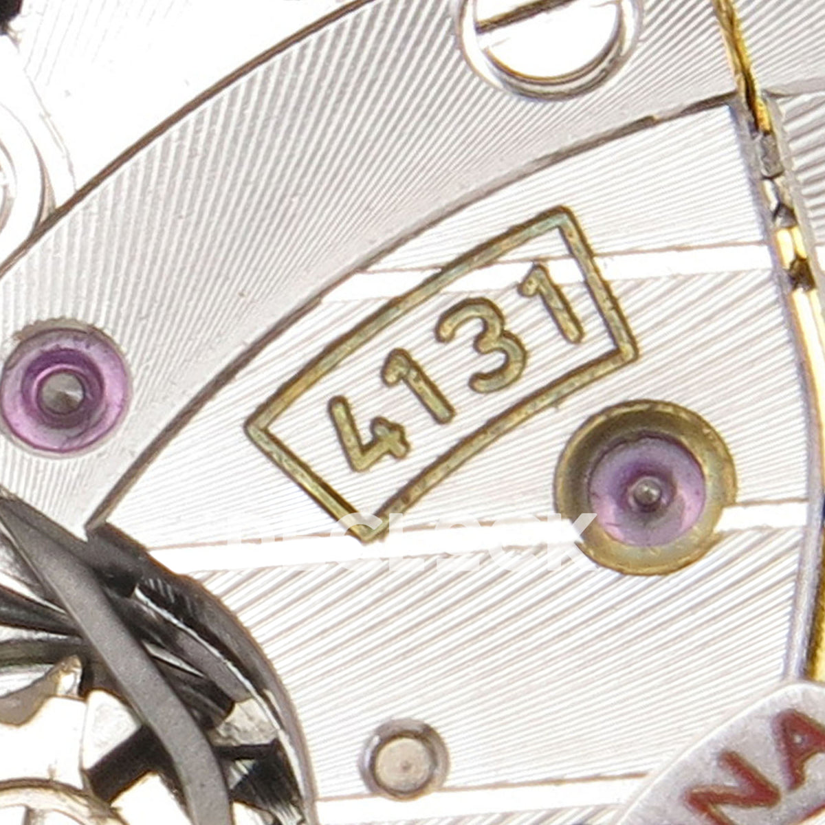 Rolex Daytona 126519 ZF replica - 4131 calibre marking and movement parts close-up