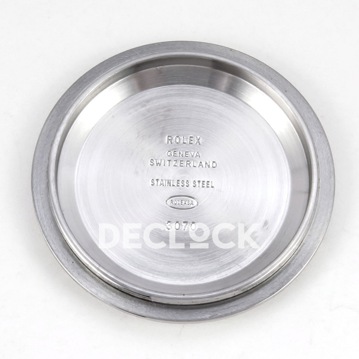 Rolex Daytona 126519 ZF replica - inside caseback stainless steel and 3070 markings