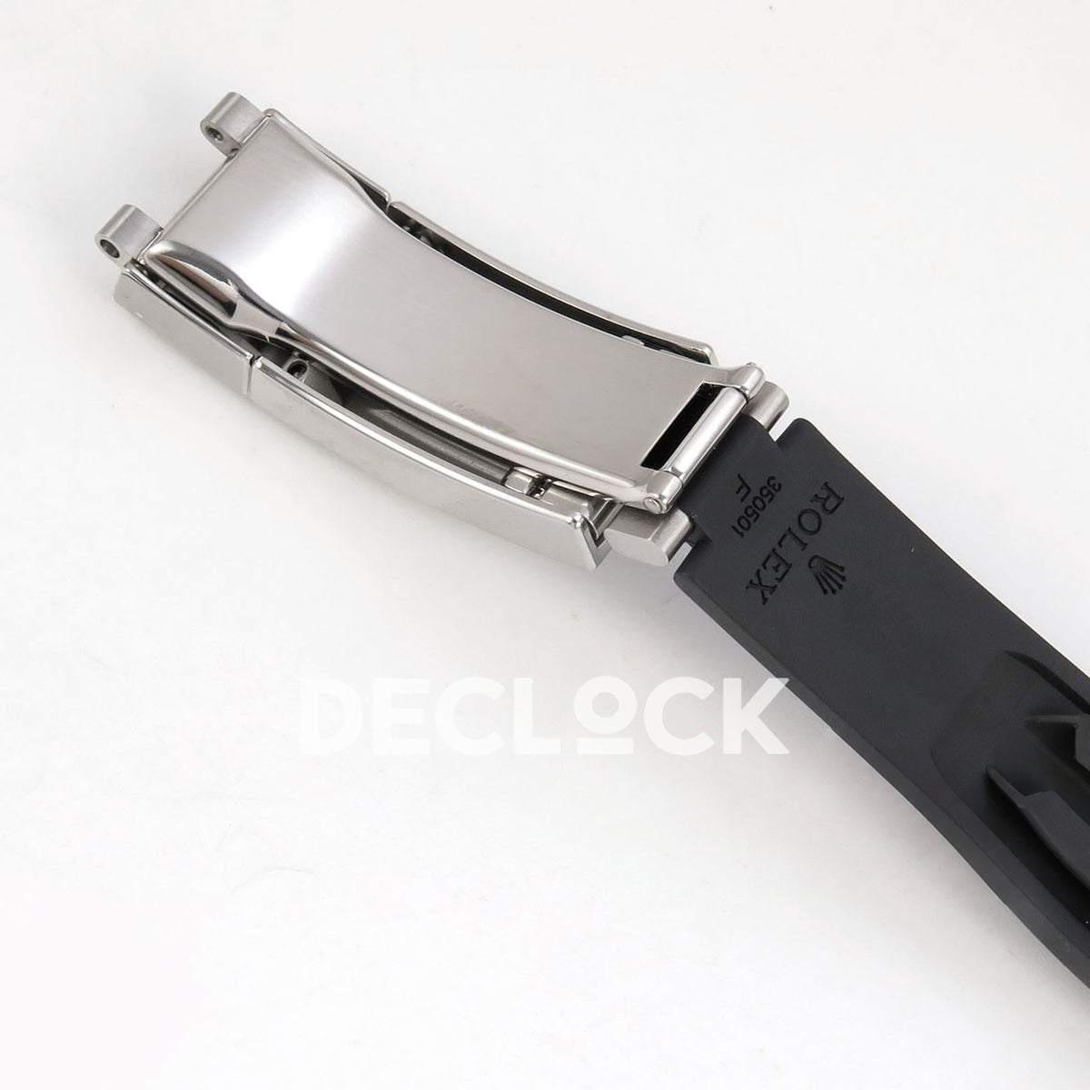Rolex Daytona 126519 ZF replica - inside clasp and factory rubber strap marking