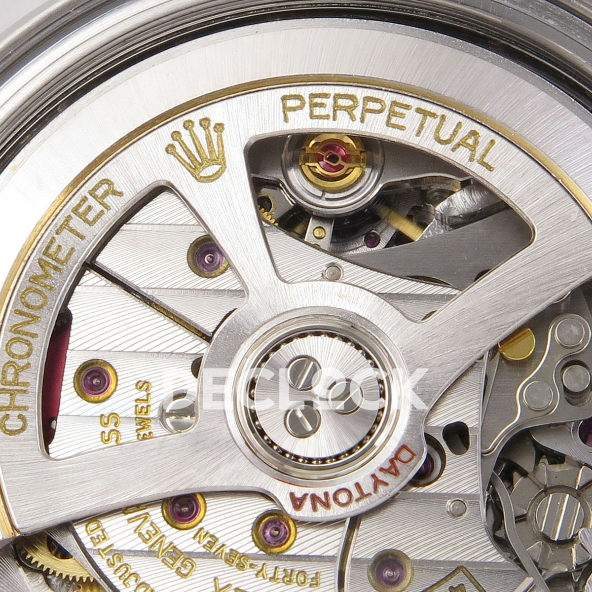 Rolex Daytona 126519 ZF replica - automatic rotor and movement engraving close-up
