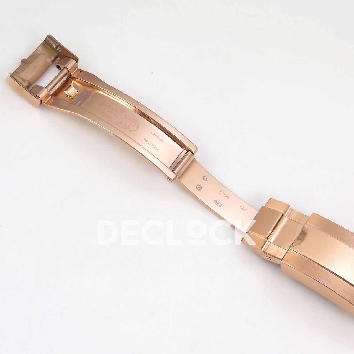 Rolex Daytona 126535TBR QF replica - open folding clasp with original engraving