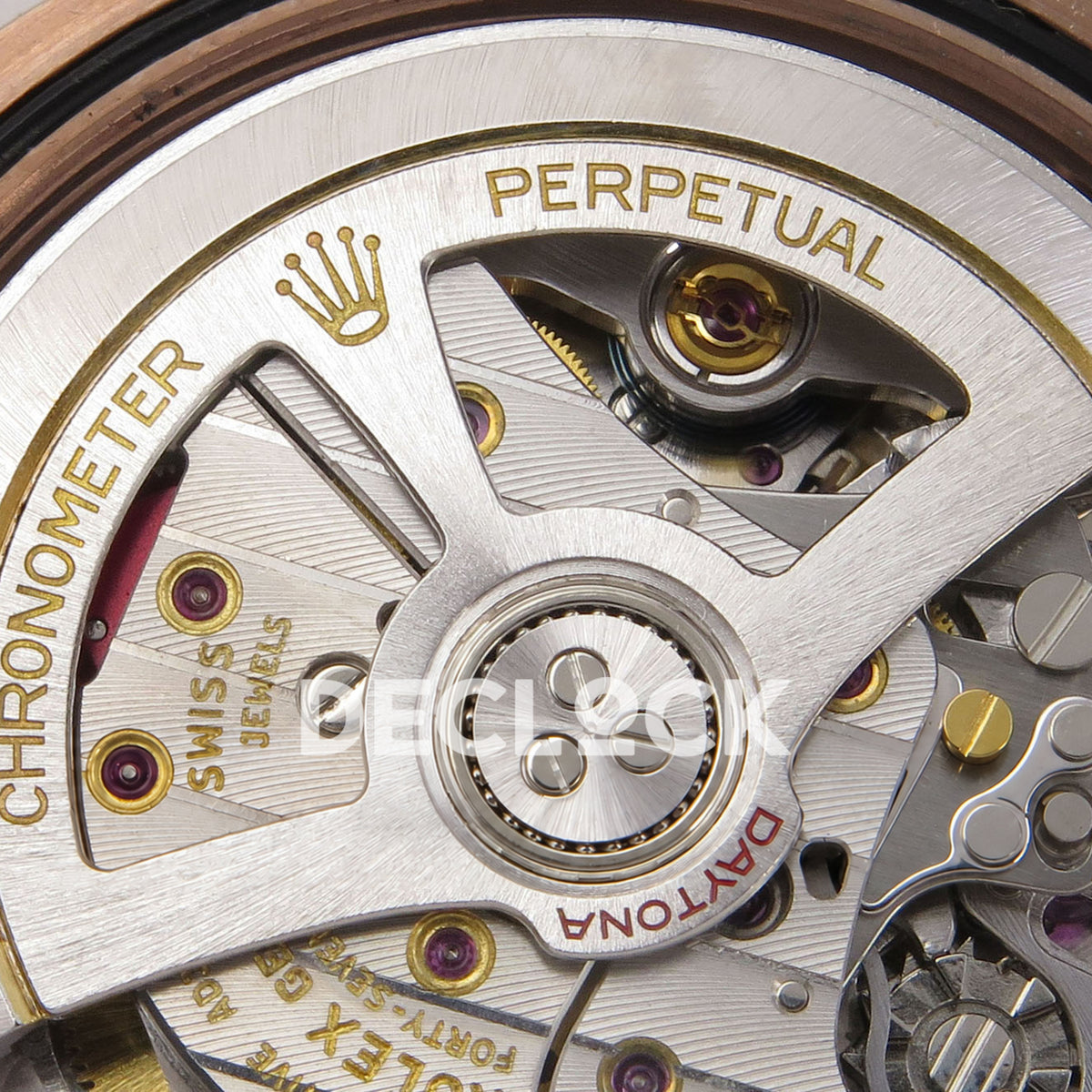 Rolex Daytona 126535TBR QF replica - original automatic rotor engraving close-up