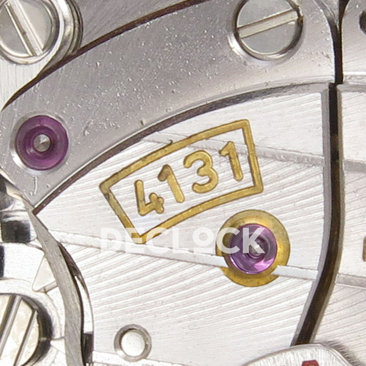 Rolex Daytona 126535TBR QF replica - original 4131 calibre marking and movement bridge