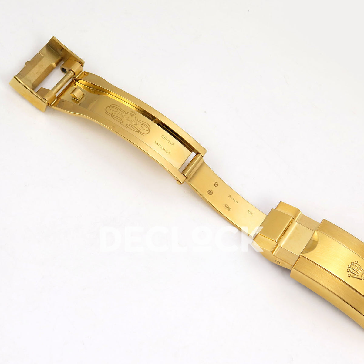 Rolex Daytona 126538TBR QF replica - open folding clasp with original engraving