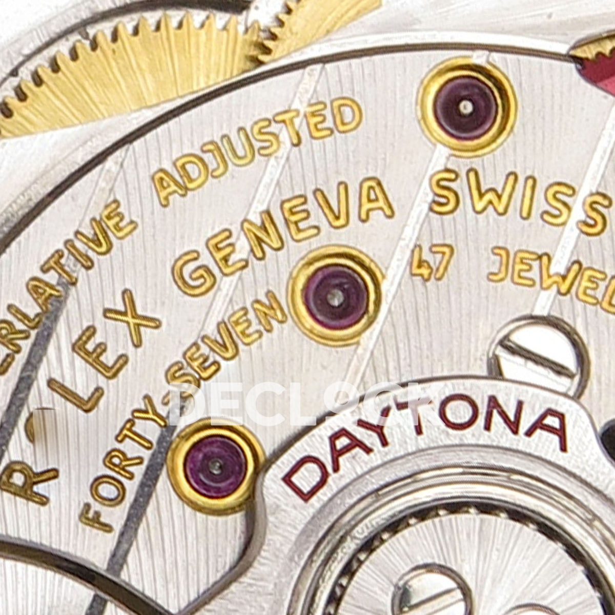 Rolex Daytona 126538TBR QF replica - original Rolex Geneva Swiss and 47 jewels movement engraving