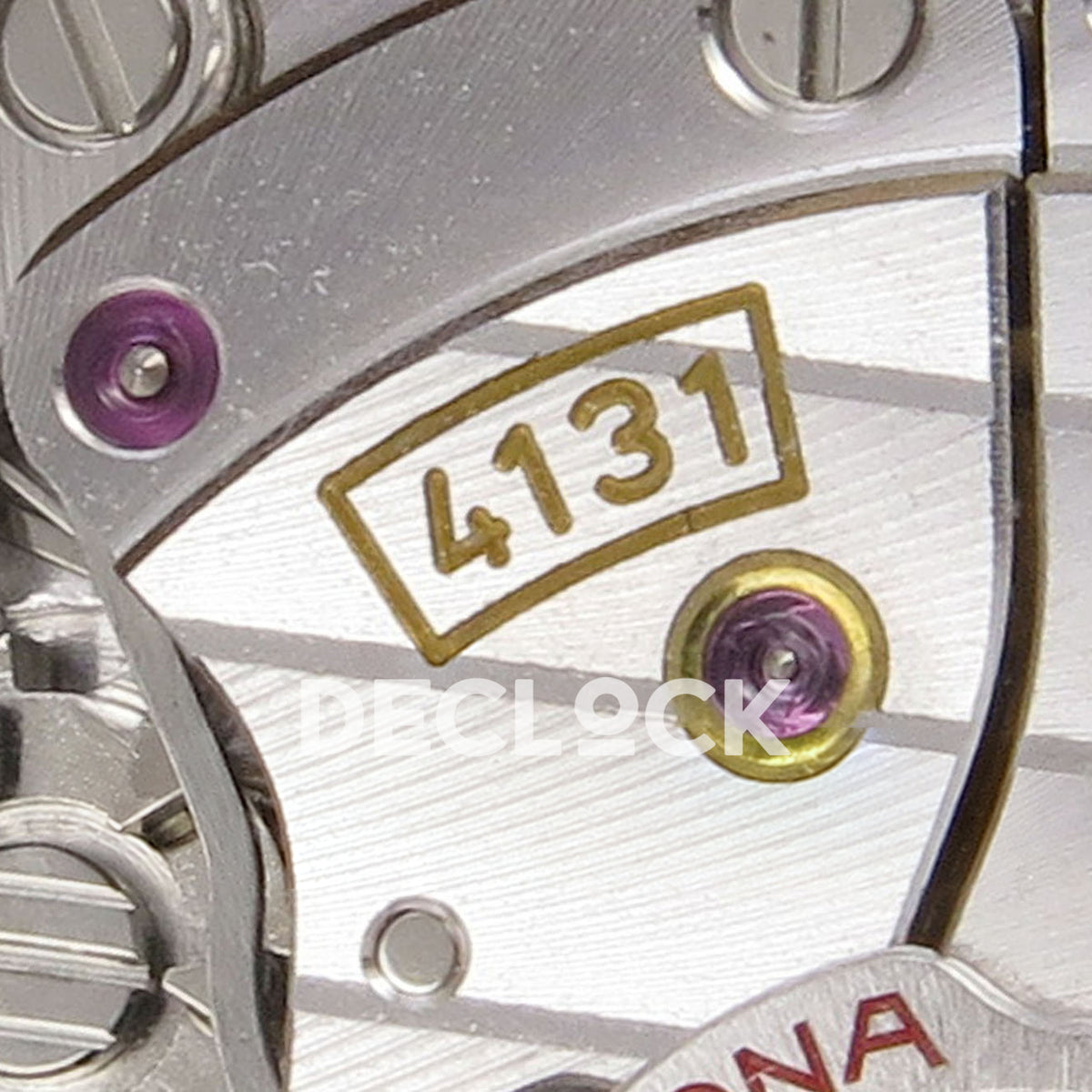 Rolex Daytona 126538TBR QF replica - original 4131 calibre marking and movement bridge