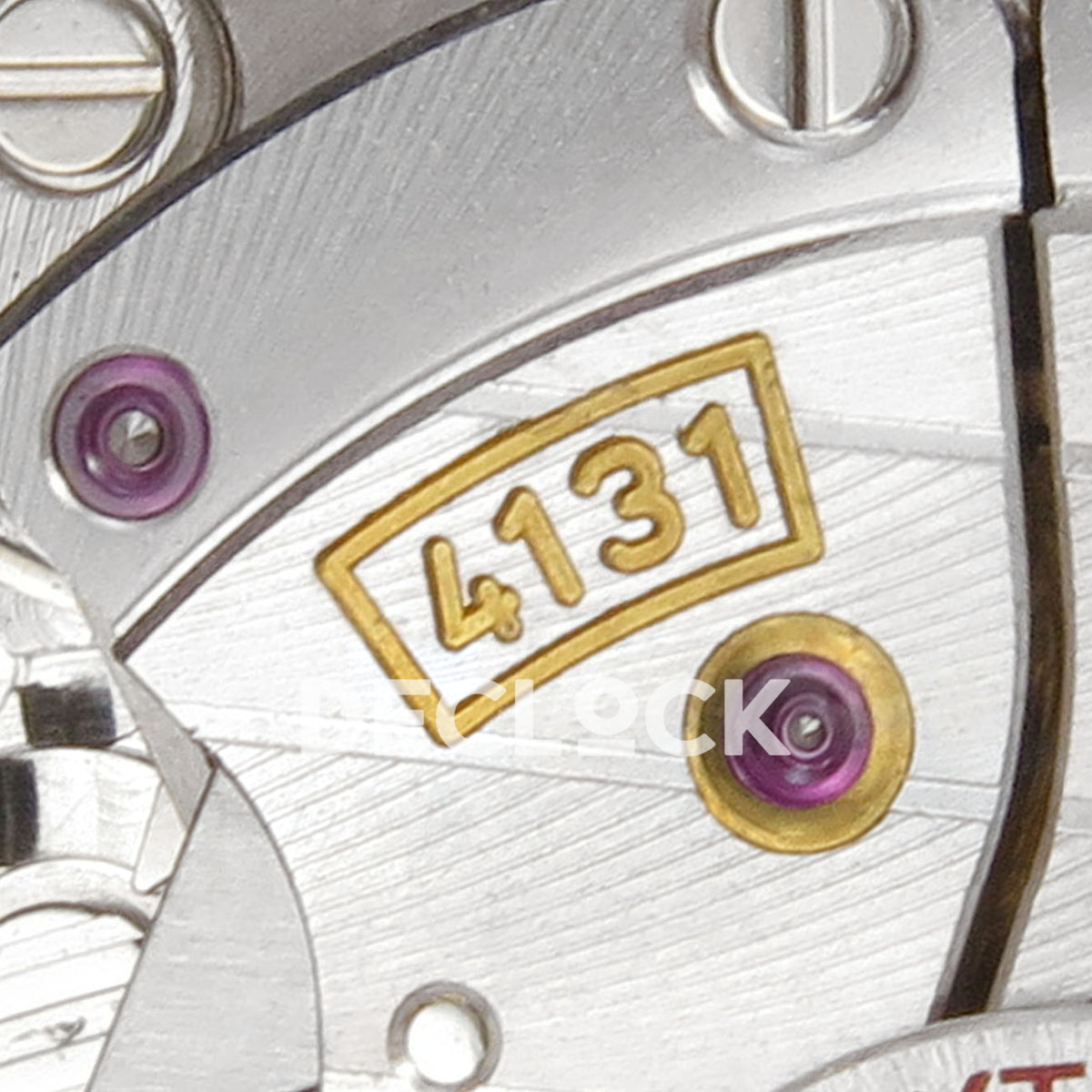 Rolex Daytona 126539TBR QF replica - original 4131 calibre marking and movement bridge