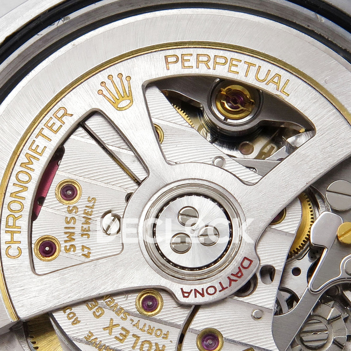 Rolex Daytona 126539TBR QF replica - original automatic rotor engraving close-up