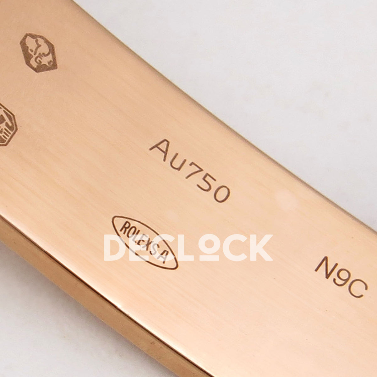 Rolex Daytona 126595TBR QF replica - original Au750 and N9C clasp markings