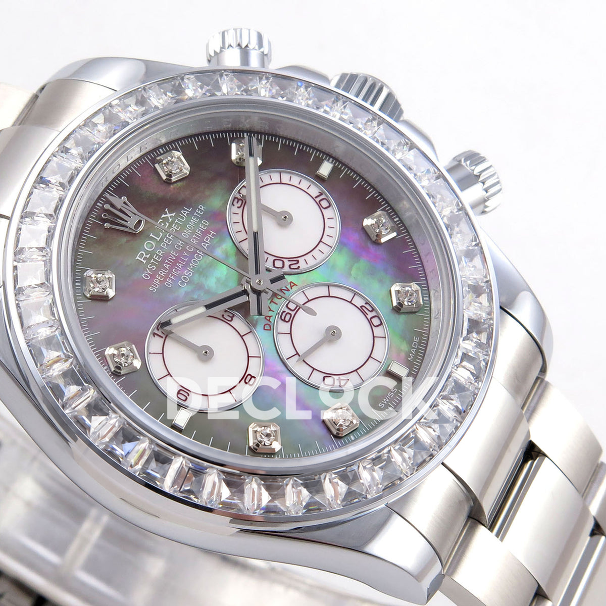 Rolex Daytona 126599TBR QF replica - iridescent dial, white chronograph counters and luminous batons