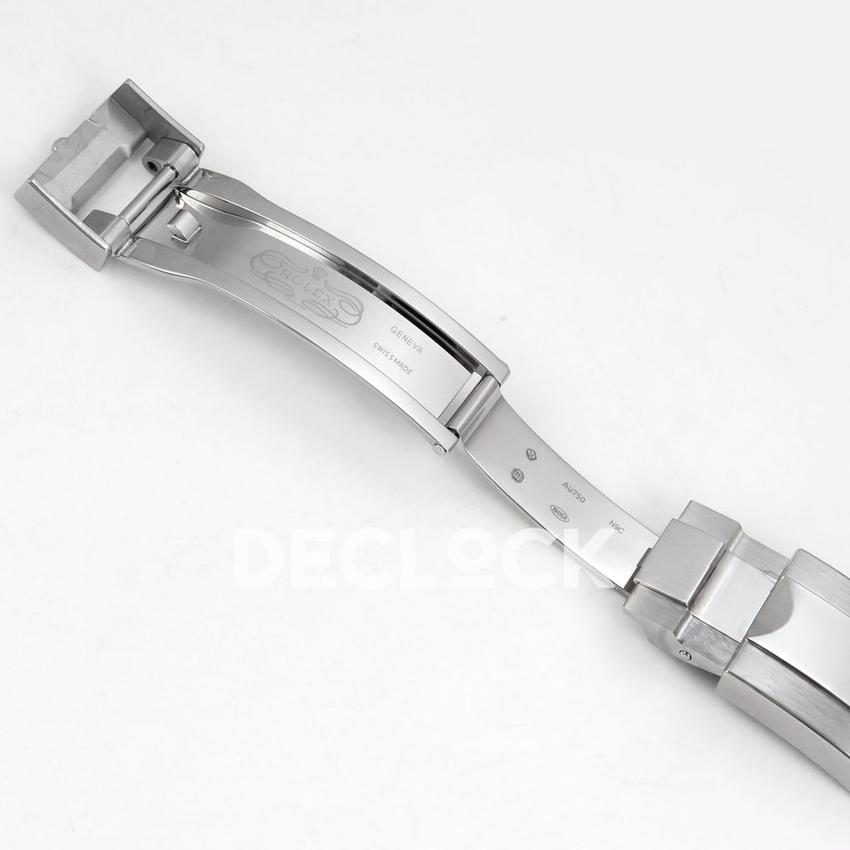 Rolex Daytona 126599TBR QF replica - open folding clasp with original engraving