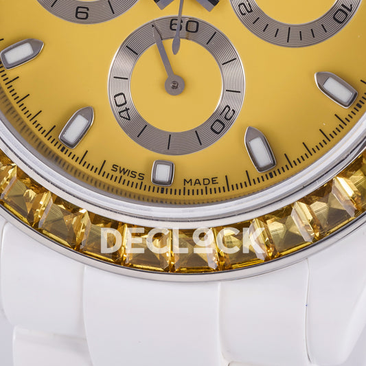 Rolex Daytona ADGF replica - original Swiss Made printing, neutral white six-hour marker and silver running-seconds ring