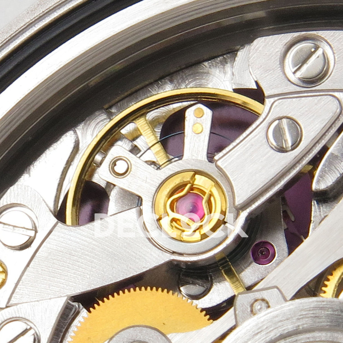 Rolex Daytona Arolla SONIC purple skeleton SA4130 replica - balance close up